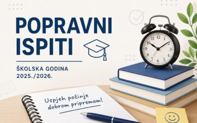 Termini održavanja popravnih ispita za učenike drugih i trećih razreda